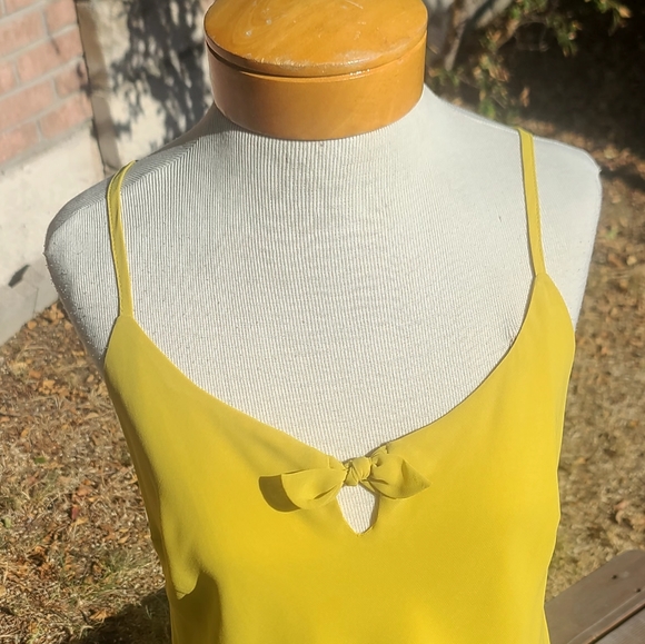 CAbi mustard yellow flowy long tank - Picture 7 of 9